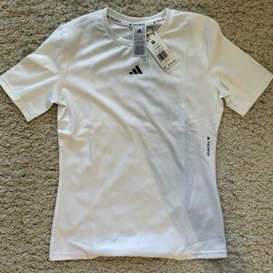 White Adidas Training Short Sleeve Tee. Size Medium.
